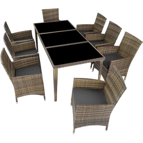 Polyrattan loungesæt Menorca - natur