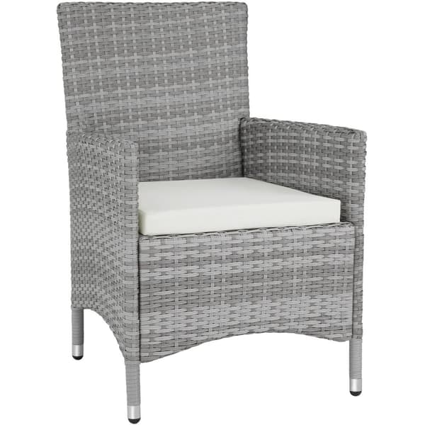 Polyrattan loungesæt Menorca - lysegrå