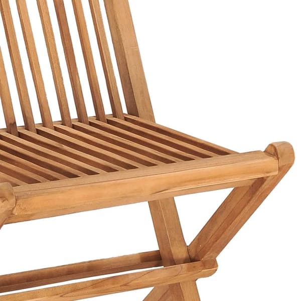 vidaXL Utendørs spisestue sammenleggbar 3 deler heltre teak