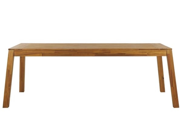 Have Spisestuesæt 5 Stykker Lyst Lamineret Akacietræ Rektangulært Bordbænk 3 Stole Rustik Moderne Design