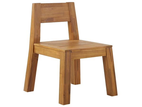 Have Spisestuesæt 5 Stykker Lyst Lamineret Akacietræ Rektangulært Bordbænk 3 Stole Rustik Moderne Design