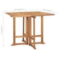 Miniatyrbilde 11 av 11: vidaXL Utendørs spisestue sammenleggbar 5 deler heltre teak