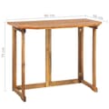 Miniatyrbilde 10 av 11: vidaXL Bistrosett 4 deler heltre akasie
