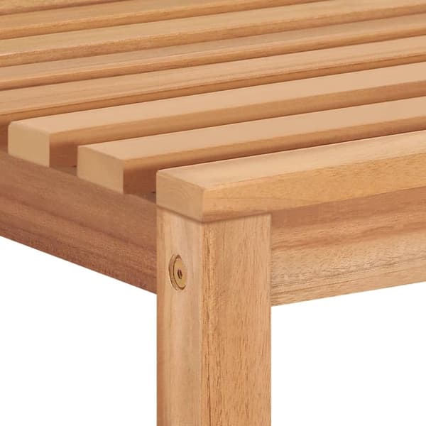 vidaXL Utendørs spisestue 3 deler heltre teak