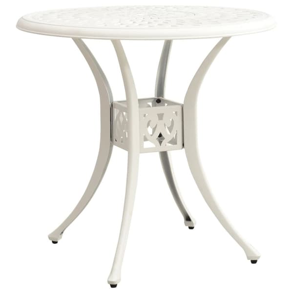 vidaXL bistrosæt 3 dele støbt aluminium hvid