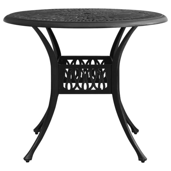 vidaXL Bistrosett 5 deler støpt aluminium svart