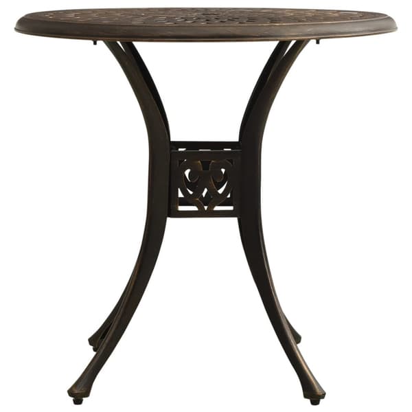 vidaXL Bistrosett 3 deler støpt aluminium bronse