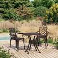 Miniatyrbilde 1 av 11: vidaXL Bistrosett 3 deler støpt aluminium bronse