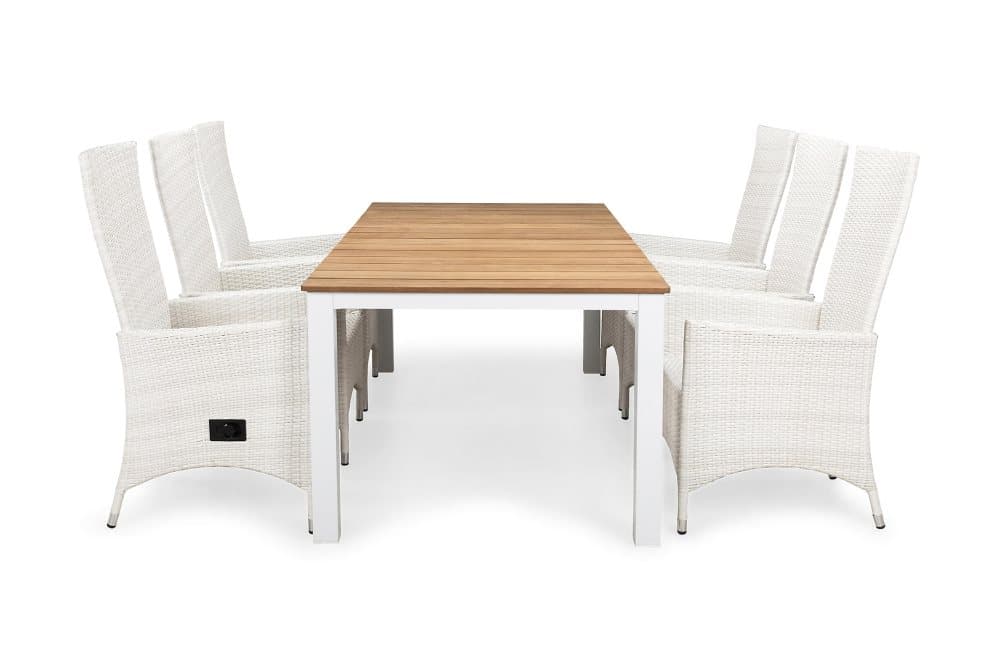 Oliver Matgrupp 210 + 6 Jenny Ställbar Fåtölj