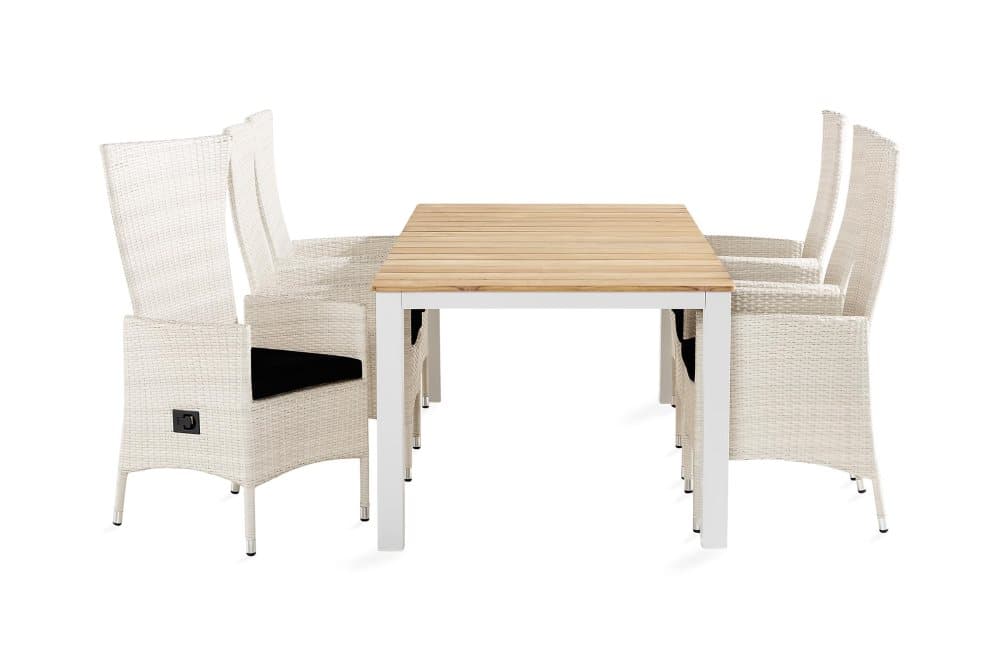 Olive Matgrupp 210 + 6 Jenny Ställbar Fåtölj m Dyna