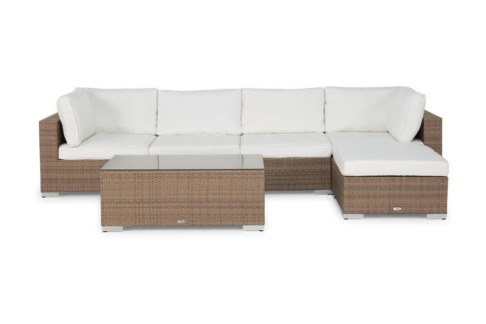 BAHAMAS Loungegrupp Medium + Bord + Divan Sand
