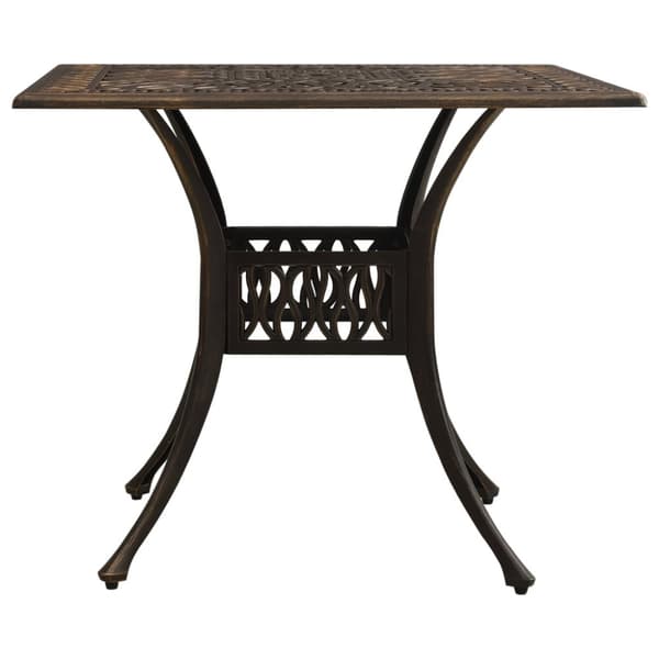 vidaXL Bistrosett 5 deler støpt aluminium bronse