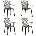 Miniatyrbilde 3 av 11: vidaXL Bistrosett 5 deler støpt aluminium bronse