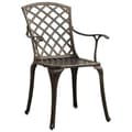 Miniatyrbilde 4 av 11: vidaXL Bistrosett 5 deler støpt aluminium bronse