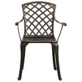 Miniatyrbilde 5 av 11: vidaXL Bistrosett 5 deler støpt aluminium bronse