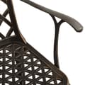Miniatyrbilde 8 av 11: vidaXL Bistrosett 5 deler støpt aluminium bronse