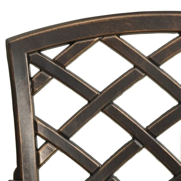 vidaXL Bistrosett 5 deler støpt aluminium bronse