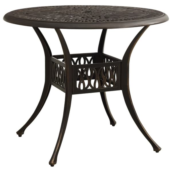 vidaXL Bistrosett 5 deler støpt aluminium bronse