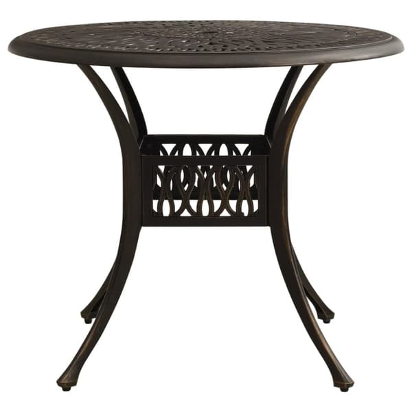 vidaXL Bistrosett 5 deler støpt aluminium bronse