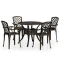 Miniatyrbilde 2 av 11: vidaXL Bistrosett 5 deler støpt aluminium bronse