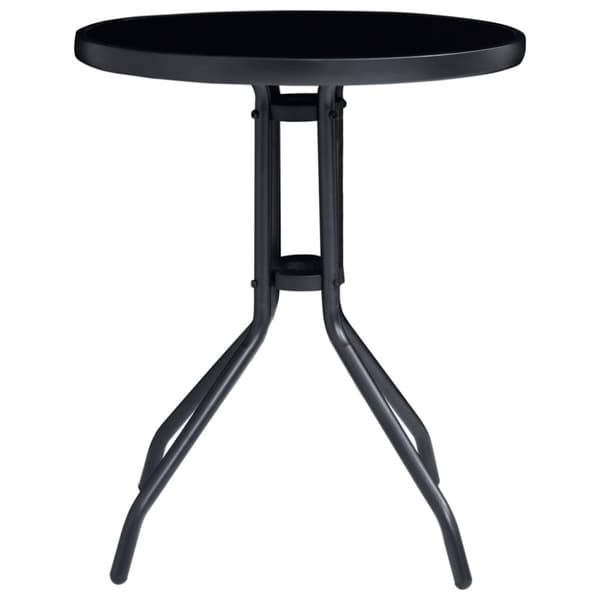 vidaXL Bistorsett 3 deler aluminium og textilene svart