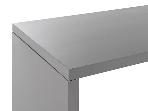 Trädgårdsmöbelset Bord och 2 Bänkar i Grå Färg Betong Effekt Modern Industriell Stil