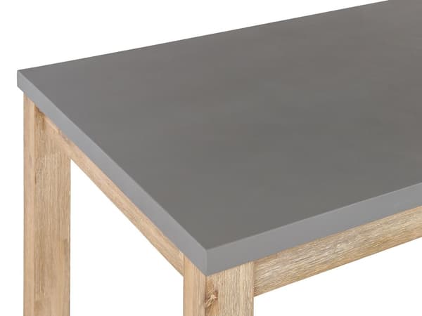 Trädgårdsmöbelset Grå Betong Imitation Ljust Akaciaträ 8-sits Bord 2 Stolar och 2 Bänkar Modern Industriell Design