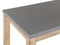 Miniatyrbild 9 av 11: Trädgårdsmöbelset Grå Betong Imitation Ljust Akaciaträ 8-sits Bord 2 Stolar och 2 Bänkar Modern Industriell Design