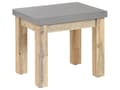 Miniatyrbild 10 av 11: Trädgårdsmöbelset Grå Betong Imitation Ljust Akaciaträ 6-sits Bord och 6 Stolar Modern Industriell Design