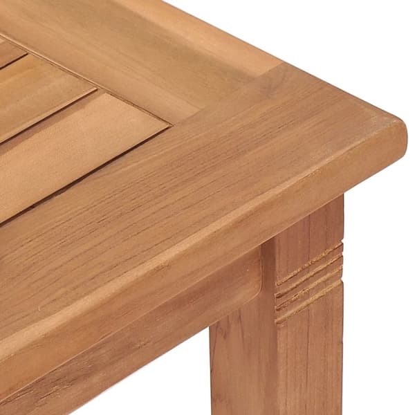 vidaXL Utendørs spisestue 3 deler heltre teak