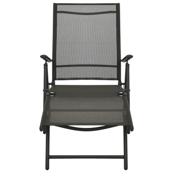 vidaXL Loungegrupp för trädgården 3 delar textilen & aluminium svart