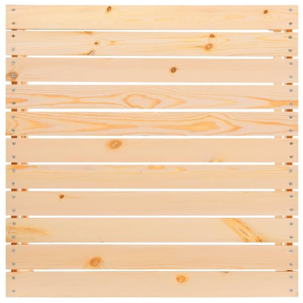vidaXL Fotskammel til hage 70x70x30 cm heltre furu
