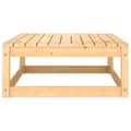 Miniatyrbilde 2 av 5: vidaXL Fotskammel til hage 70x70x30 cm heltre furu