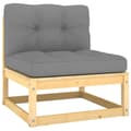 Miniatyrbilde 5 av 11: vidaXL Hagesofagruppe med puter 8 deler heltre furu