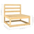 Miniatyrbilde 9 av 11: vidaXL Hagesofagruppe med puter 8 deler heltre furu