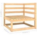 Miniatyrbilde 10 av 11: vidaXL Hagesofagruppe med puter 8 deler heltre furu