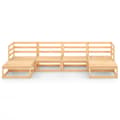 Miniatyrbilde 3 av 9: vidaXL Hagesofagruppe 6 deler heltre furu