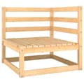 Miniatyrbilde 4 av 11: vidaXL Hagesofagruppe 4 deler heltre furu