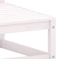 Miniatyrbillede 5 af 6: vidaXL midtermodul til havesofa massivt fyrretræ hvid