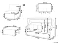 Miniatyrbillede 3 af 11: Udendørs Havesæt Beige Lysebrun PE Rattan Sofa med Baldakin og Hynder Stole Moderne Design