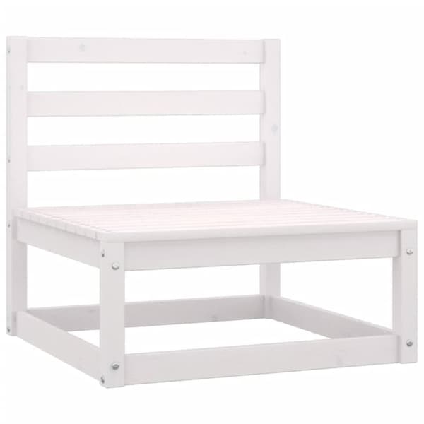 vidaXL Hagesofagruppe med puter 6 deler heltre furu