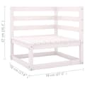 Miniatyrbilde 9 av 11: vidaXL Hagesofagruppe med puter 6 deler heltre furu