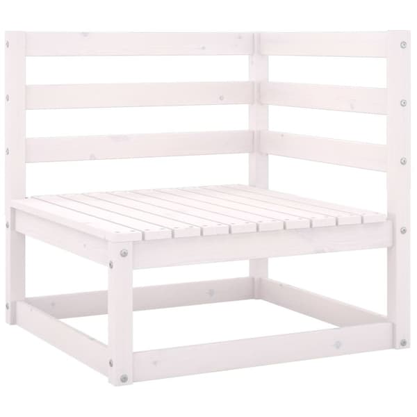 vidaXL Hagesofagruppe med puter 6 deler heltre furu