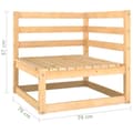 Miniatyrbilde 8 av 11: vidaXL Hagesofagruppe med puter 10 deler heltre furu
