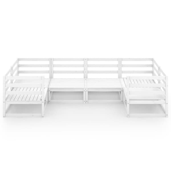 vidaXL Hagesofagruppe 6 deler heltre furu