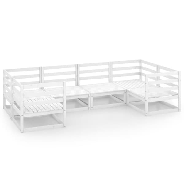 vidaXL Hagesofagruppe 6 deler heltre furu