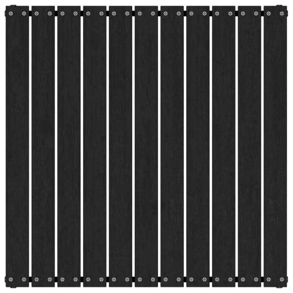 vidaXL Trädgårdspall 70x70x30 cm svart massiv furu