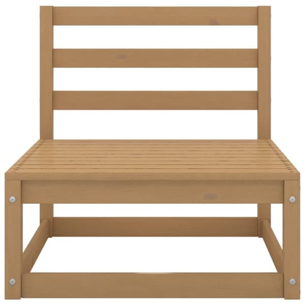 vidaXL midtermodul til havesofa massivt fyrretræ gyldenbrun