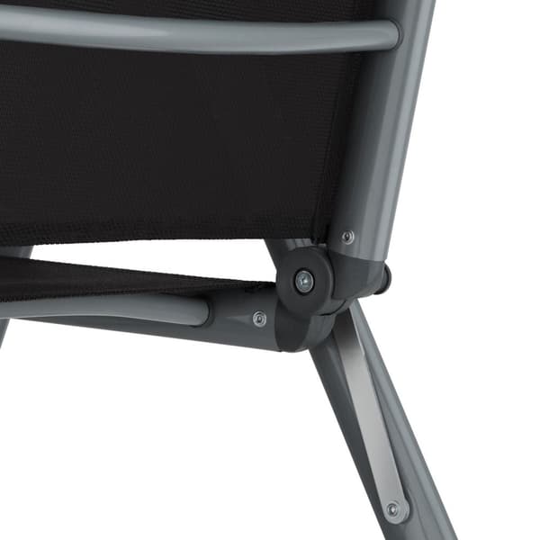 Klapstol i aluminium 6 stk. - anthrazit