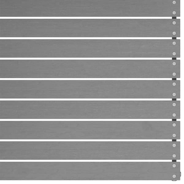 vidaXL Hörnsektion till pallsoffa 2 st Grå massiv furu